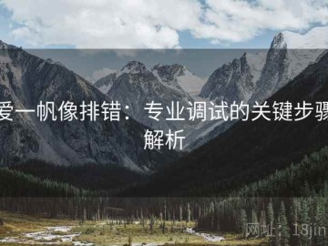 爱一帆像排错：专业调试的关键步骤解析