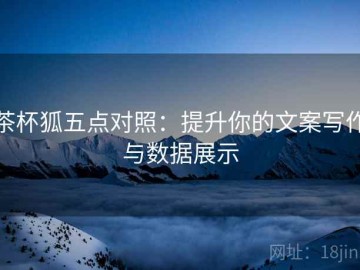 茶杯狐五点对照：提升你的文案写作与数据展示