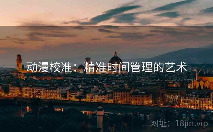 动漫校准：精准时间管理的艺术